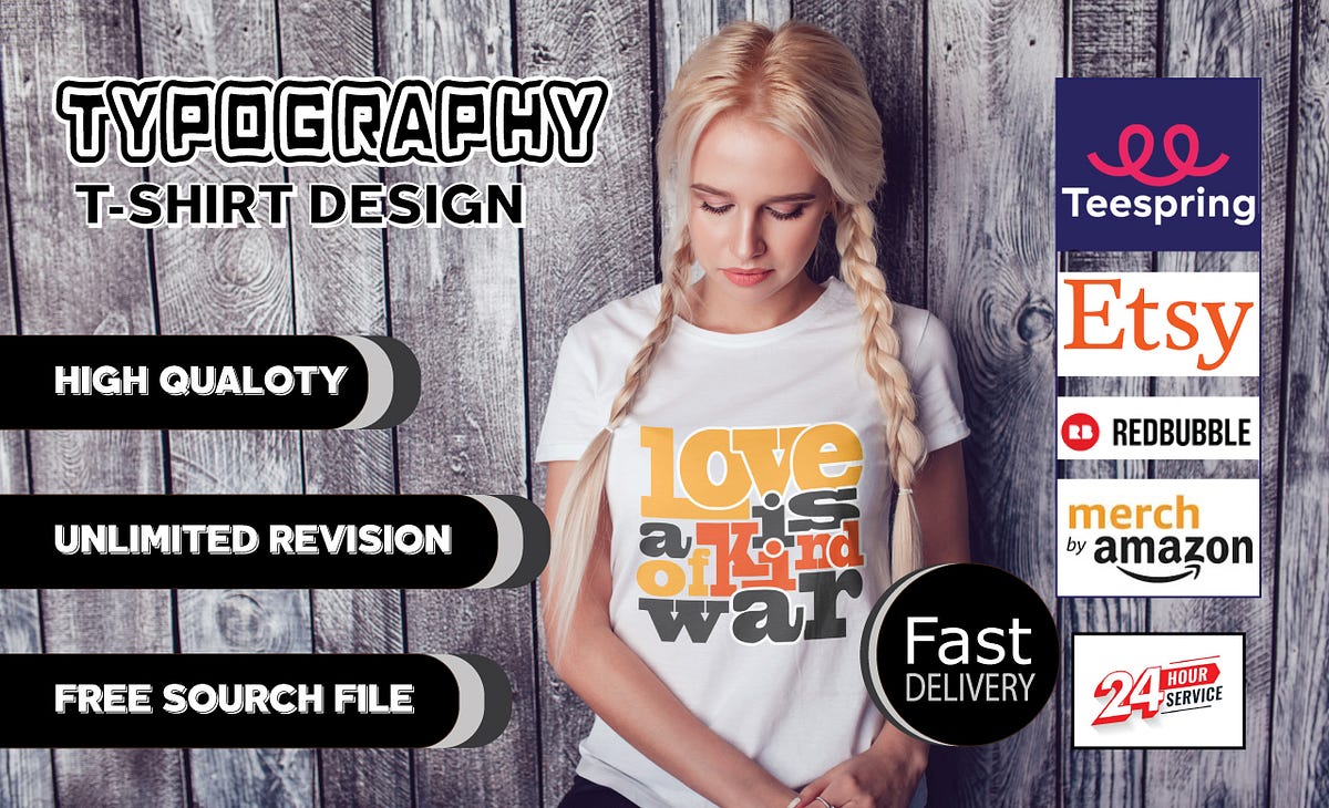 I will sleek and stylish t shirt design services by Kawsar Ahmed Professional Graphic