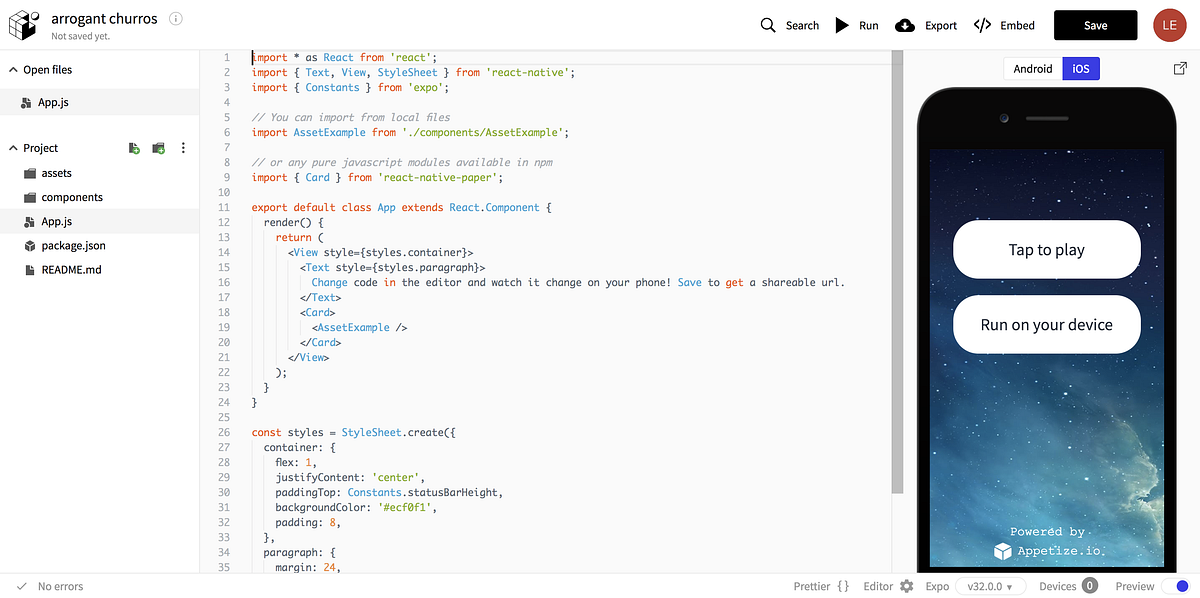Writing your really first mobile app in React-Native — simple To Do app ...