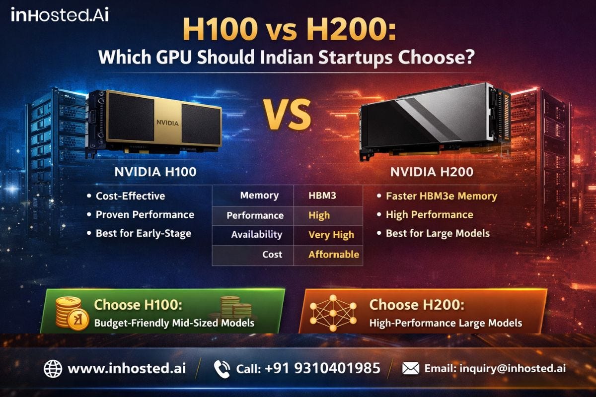 H100 vs H200: Which GPU Should Indian Start-ups Choose?
