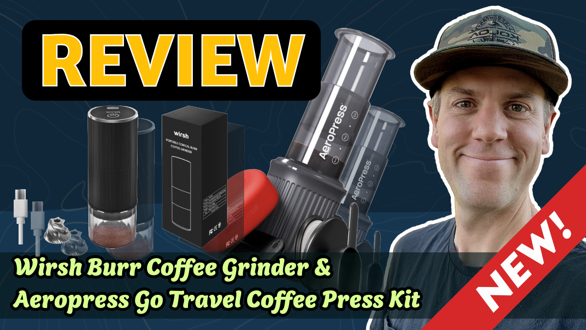 AeroPress Go Travel + Wirsh Grinder Unboxing & Review BEST Portable