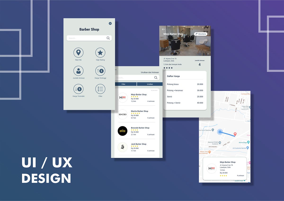 Case Study UI/UX Design: How to find Barbershop easily | by Denny ...