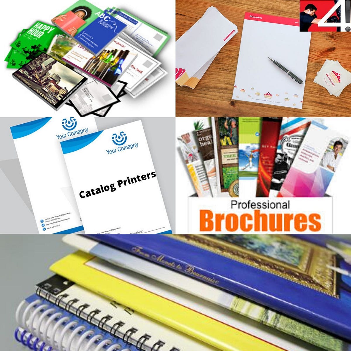 Letterhead Printing in fort worth — Catalog Printers by 4color press