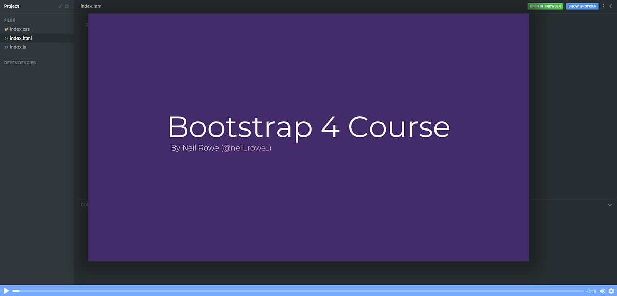 Want to learn Bootstrap 4? Here’s our free 10-part course. Happy Easter ...