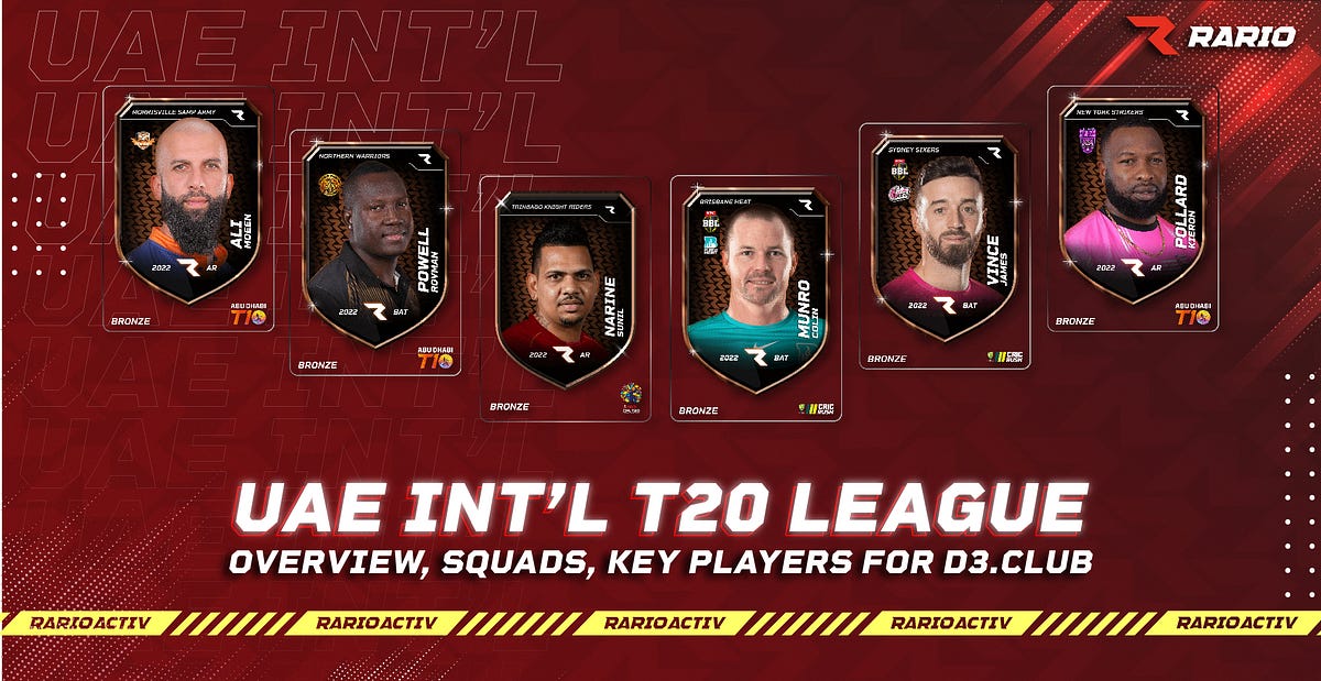 UAE INT’L T20 League Overview, Squads and Key Players for by