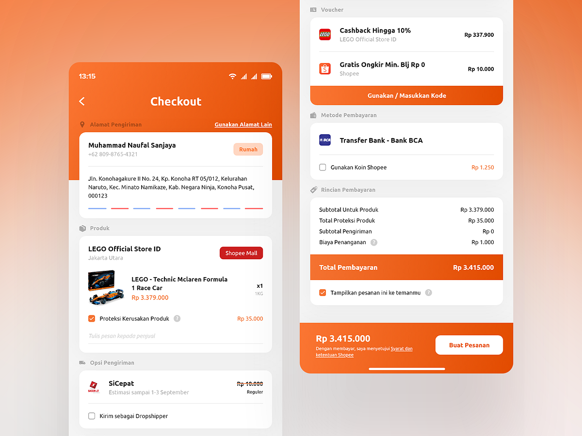 Designing on Checkout Process. Figma for UI/UX Design Series from… by