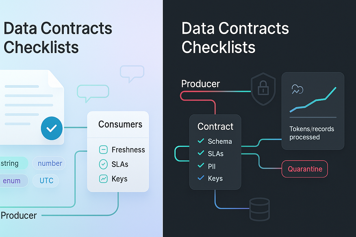 10 Data Contract Checklists That Stop Downstream Breakage | by Nexumo ...