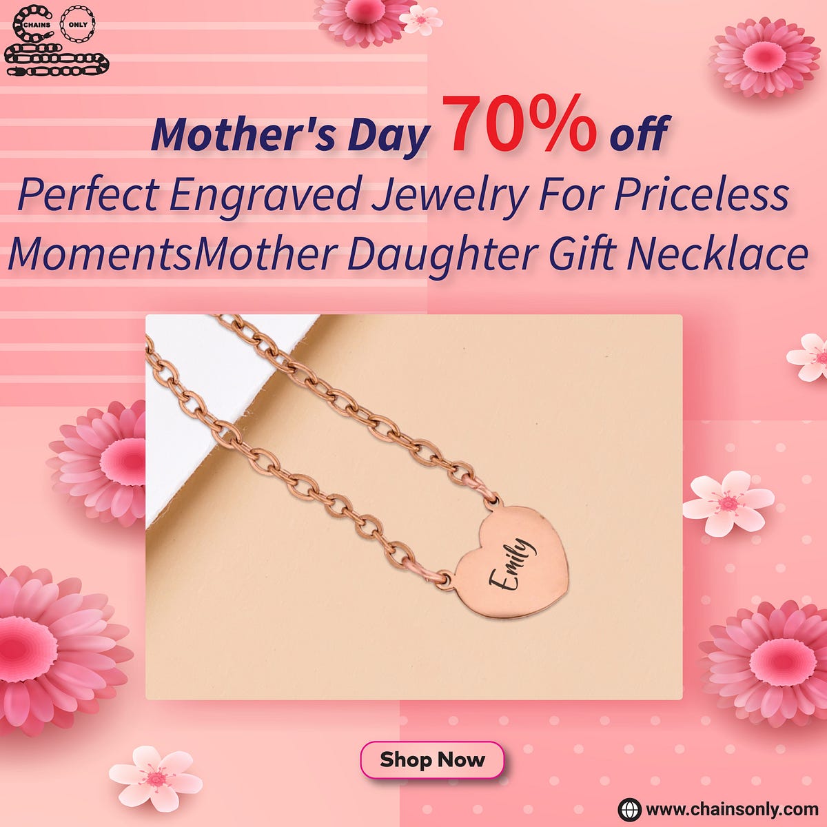 Perfect Engraved Necklace For Priceless Moment - chains only - Medium