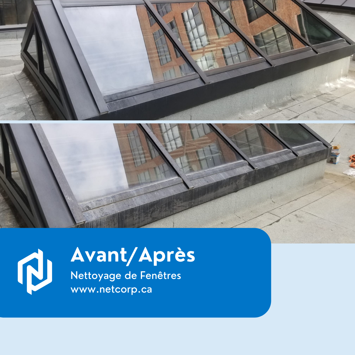 Window Washing and Exterior Windows commercial cleaning Netcorp Ltd