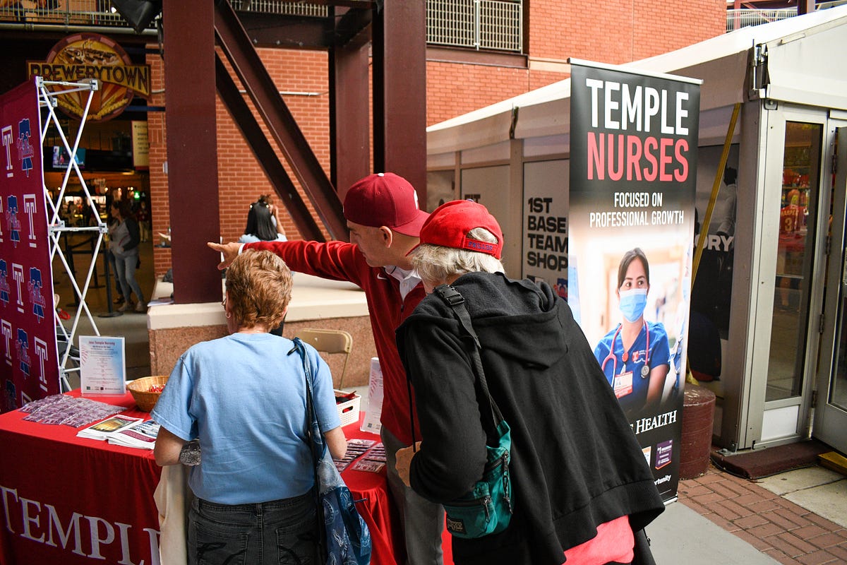 Business at the ballpark Healthcare heroes hired at Temple’s Nurses