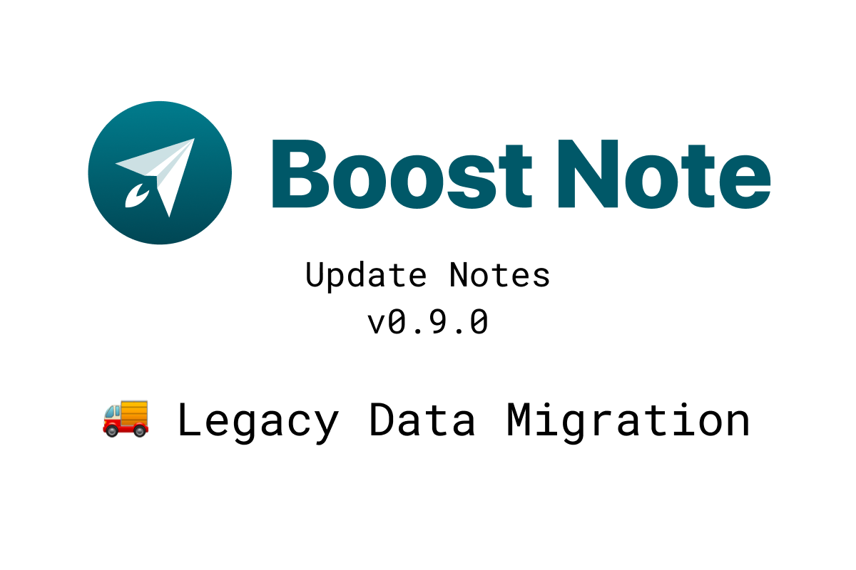 Update Notes v0.9.0. Update notes | by Junyoung Choi | Boost Note | Medium