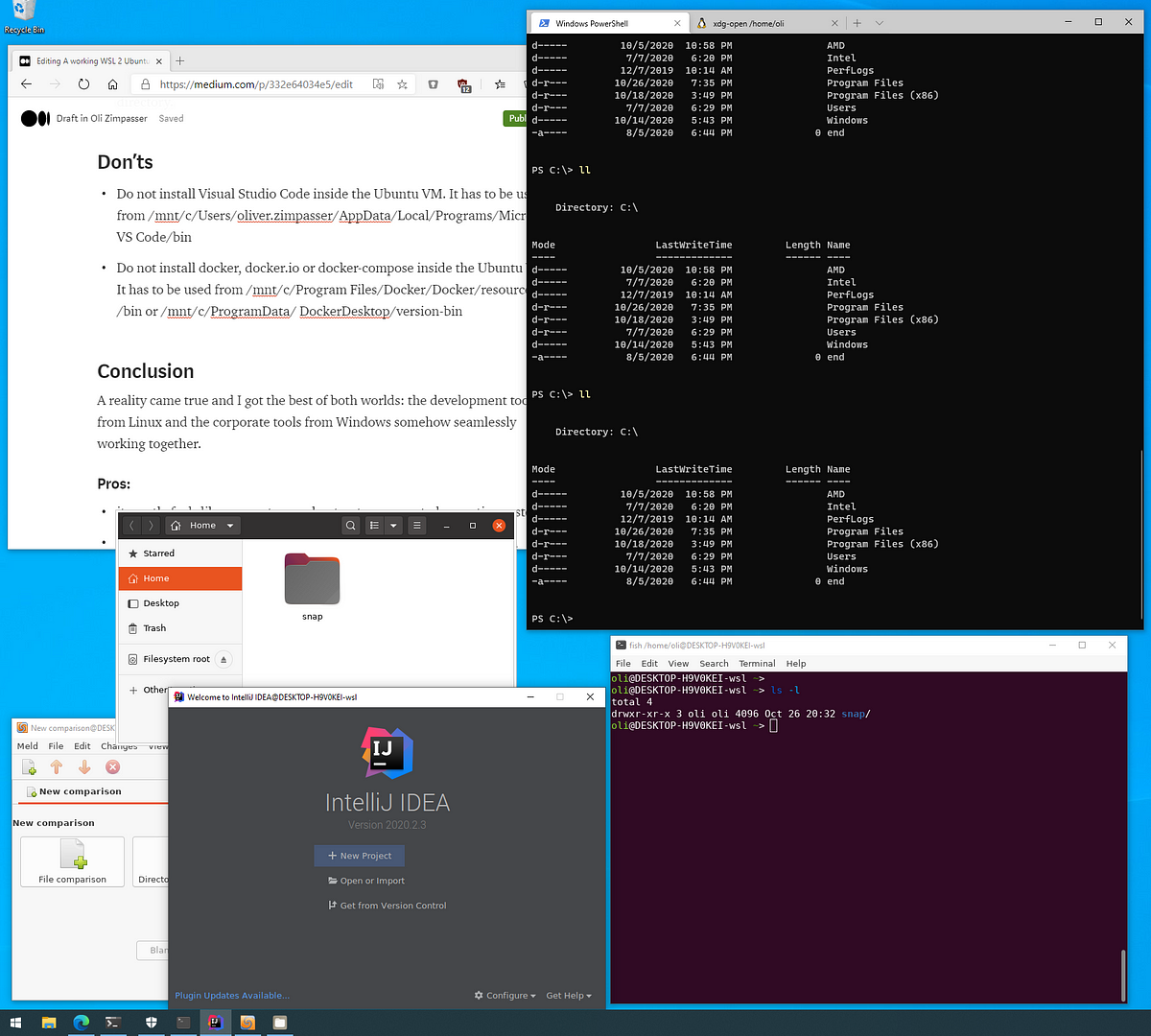A working WSL 2 Ubuntu development setup | by Oli Zimpasser | Medium