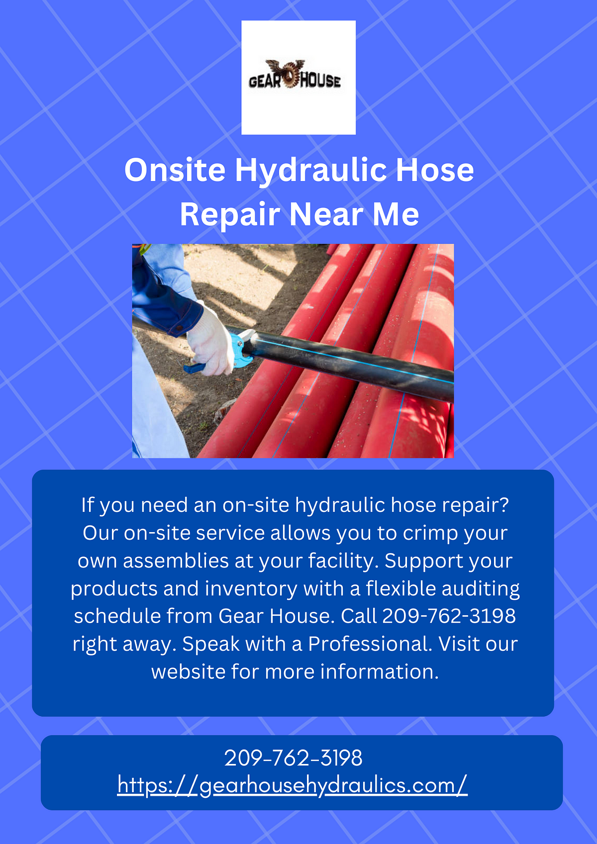 Onsite Hydraulic Hose Repair Near Me — Gear House Hydraulics