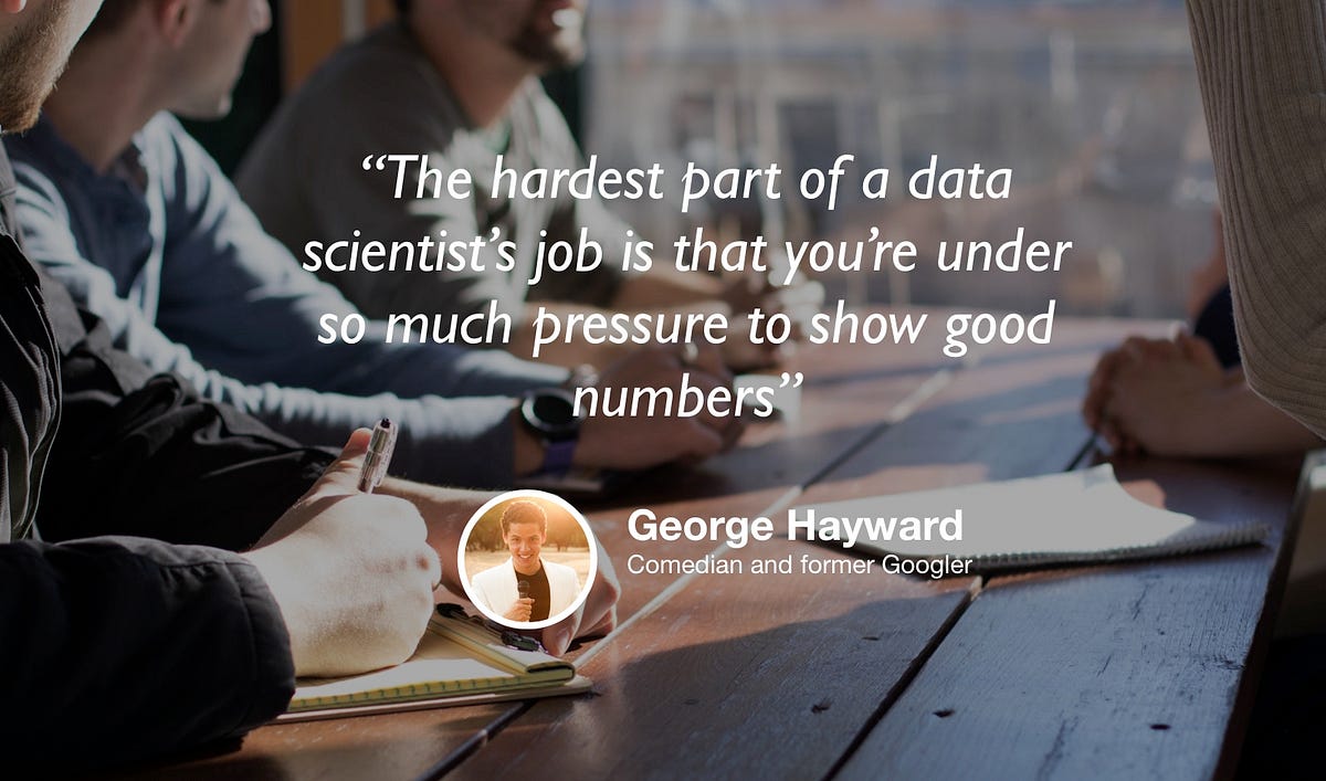 George Hayward: comedian, lawyer and data scientist
