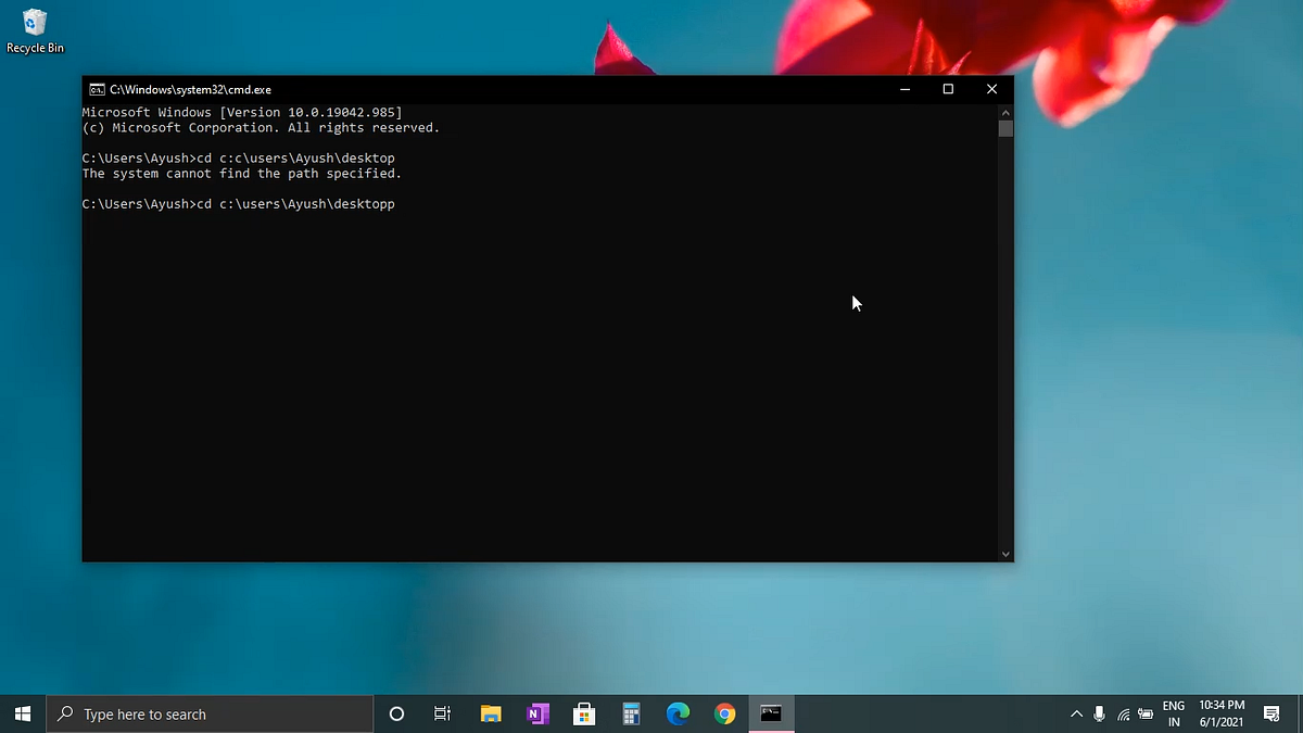 How to make multiple Folder’s in Windows 10 using CMD. 2. after that MD