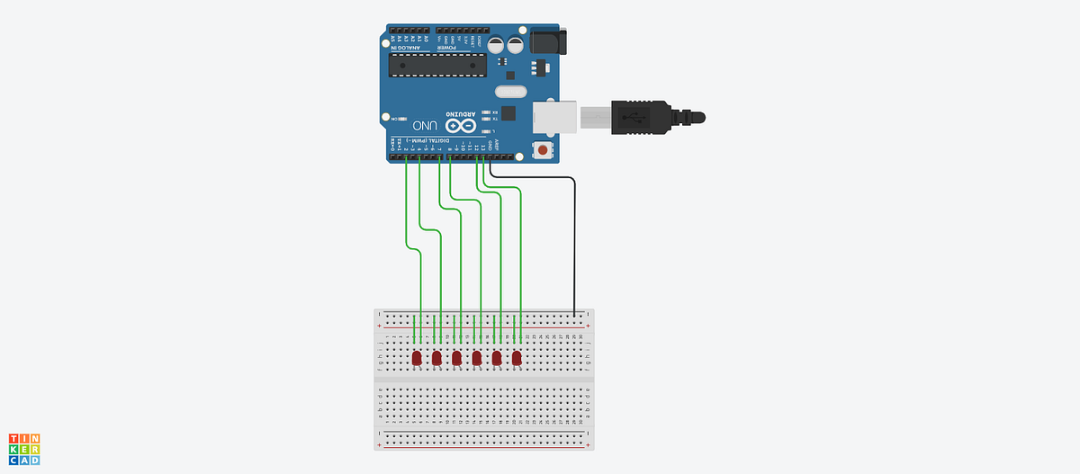 Arduino Simulation on Knight Rider Light Circuit | by Vipula Neranjana ...
