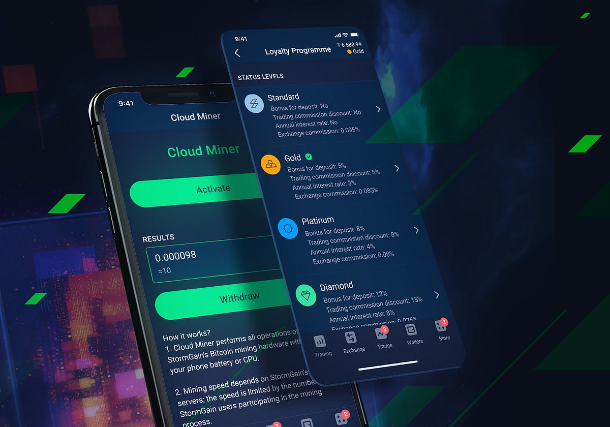 How is StormGain cloud miner different and better than any other miner? |  by Elena | StormGain_crypto | Medium