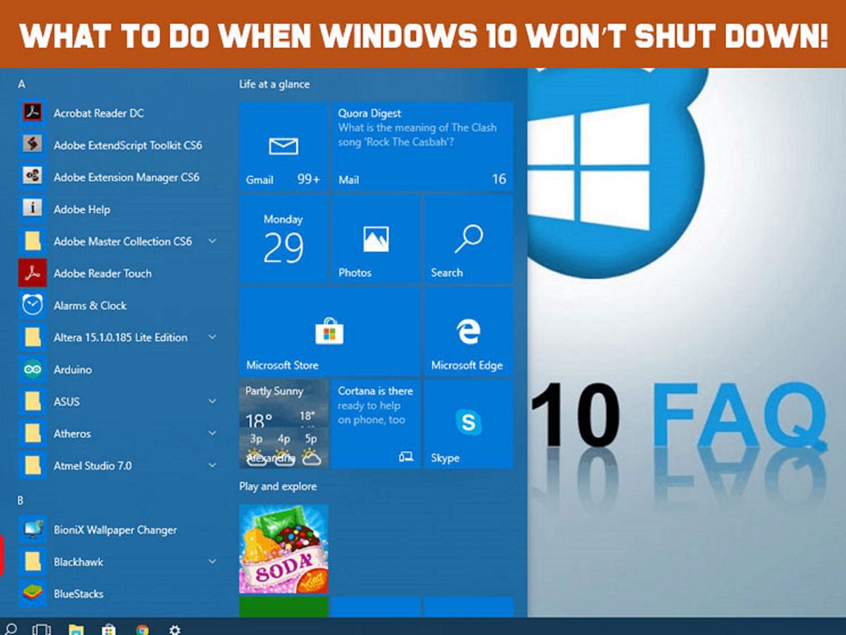 Learn What to Do When Windows 10 Won’t Shut Down! — Pre Pc Solution