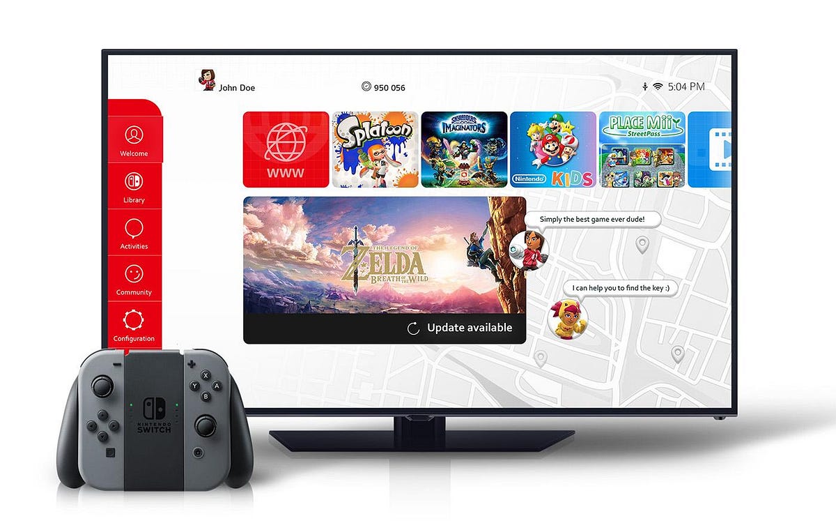 A Nintendo Switch UI Concept. I'm a huge fan of Nintendo, and lately… | by  Om Jha | Medium