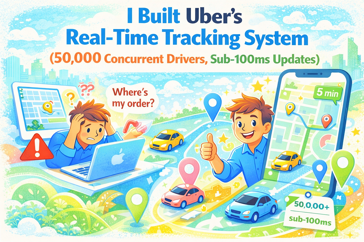 I Built Uber’s Real-Time Tracking System (50,000 Concurrent Drivers ...