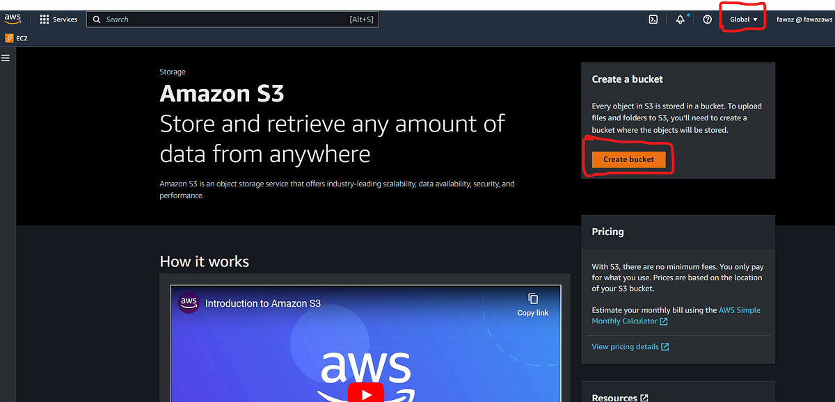 My First S3 Bucket. Every object in S3 is stored in a… by Fawaz C P