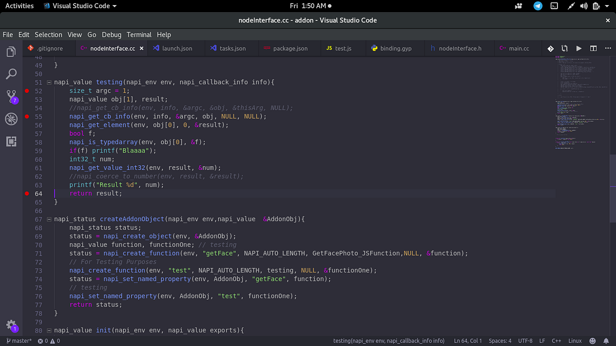 Debugging C++ Node Addon in VScode | by Declan Nnadozie | Medium
