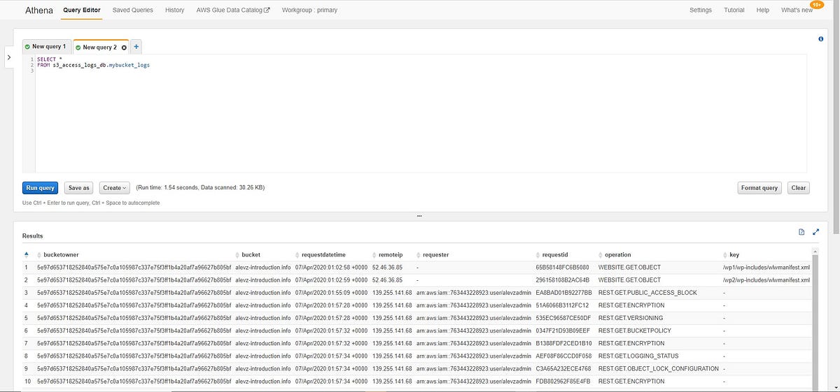 Read your S3 access logs in AWS Athena by Johanes Glenn FAUN