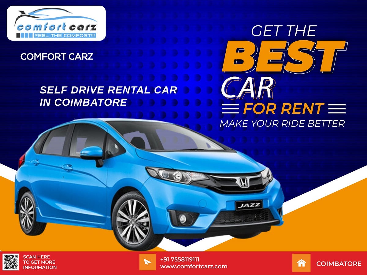 Comfort Carz — Best Rental Car in Coimbatore by Comfort Carz Sep