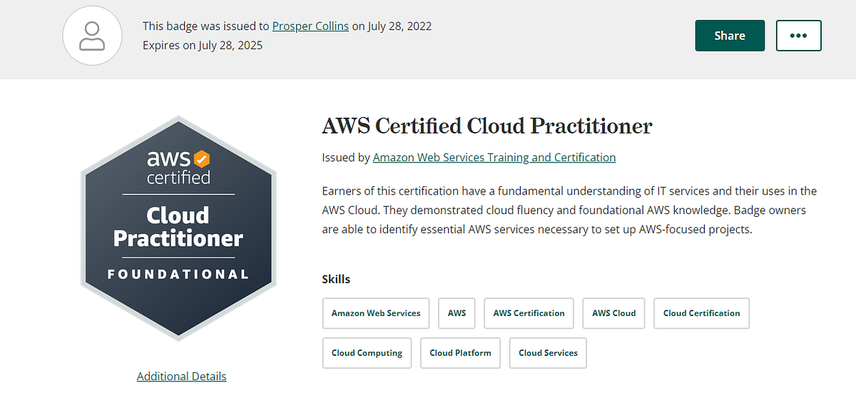 Passing my AWS Certified Cloud Practitioner in 14 Days | by Collins ...