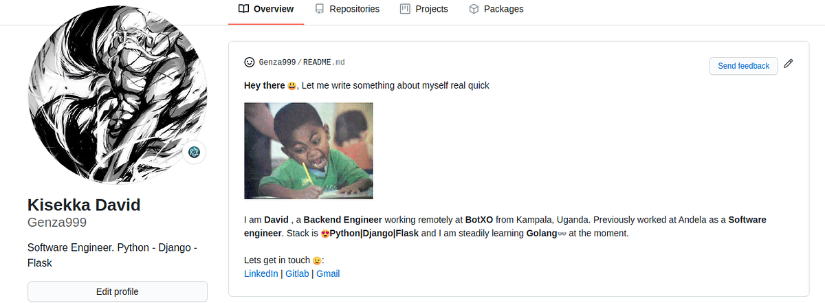 How to add a Profile intro to you Github profile page | by David ...
