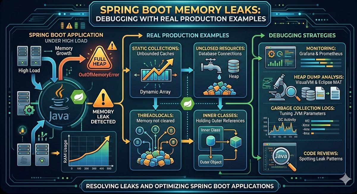 🧠 Spring Boot Memory Leaks: Debugging with Real Production Examples ...