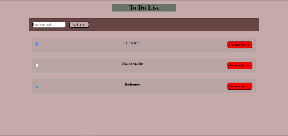 Building My First To-Do List App with HTML, CSS, and JavaScript | by ...