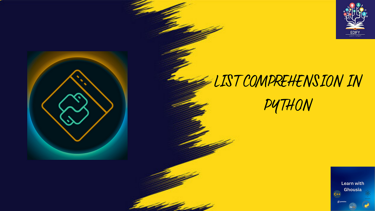 List comprehension in python list comprehension in python is an easy