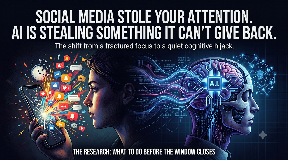 Social Media Stole Your Attention. AI Is Stealing Something It Can’t Give Back.