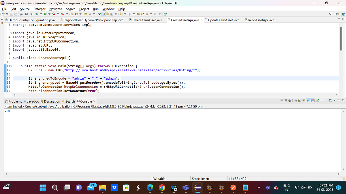 Explore AEM assets HTTP API with Java code | by Debal Das | Medium