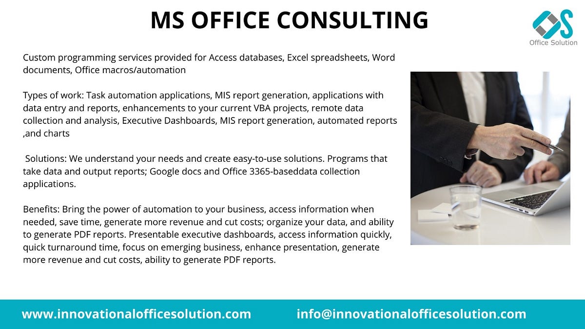 MICROSOFT OFFICE CONSULTING shubham suri Medium