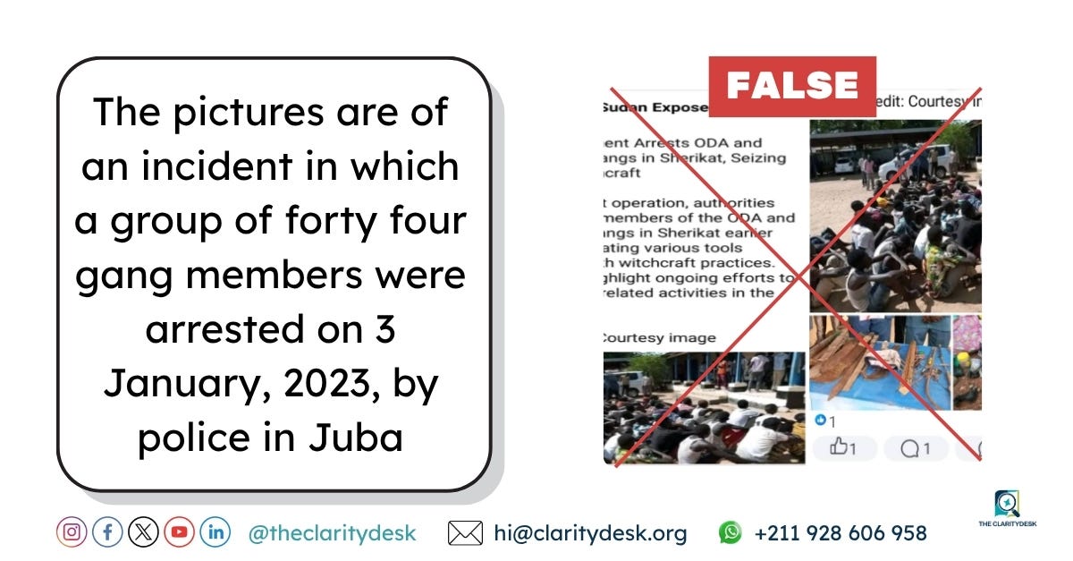 FACT-CHECK: Are these pictures trending on Facebook from Sherikat in Juba?