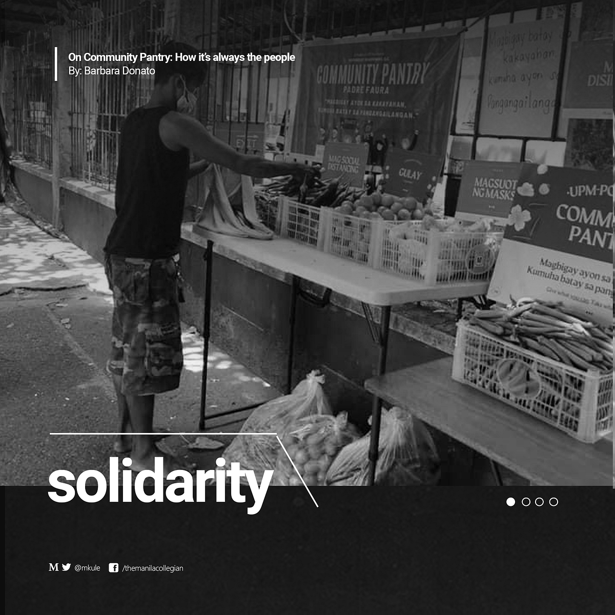 On Community Pantry How it’s always the people by The Manila