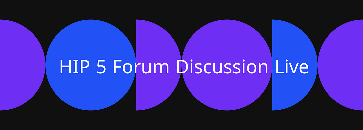 HIP 5 Forum Discussion Live. The forum discussion for the fifth ...