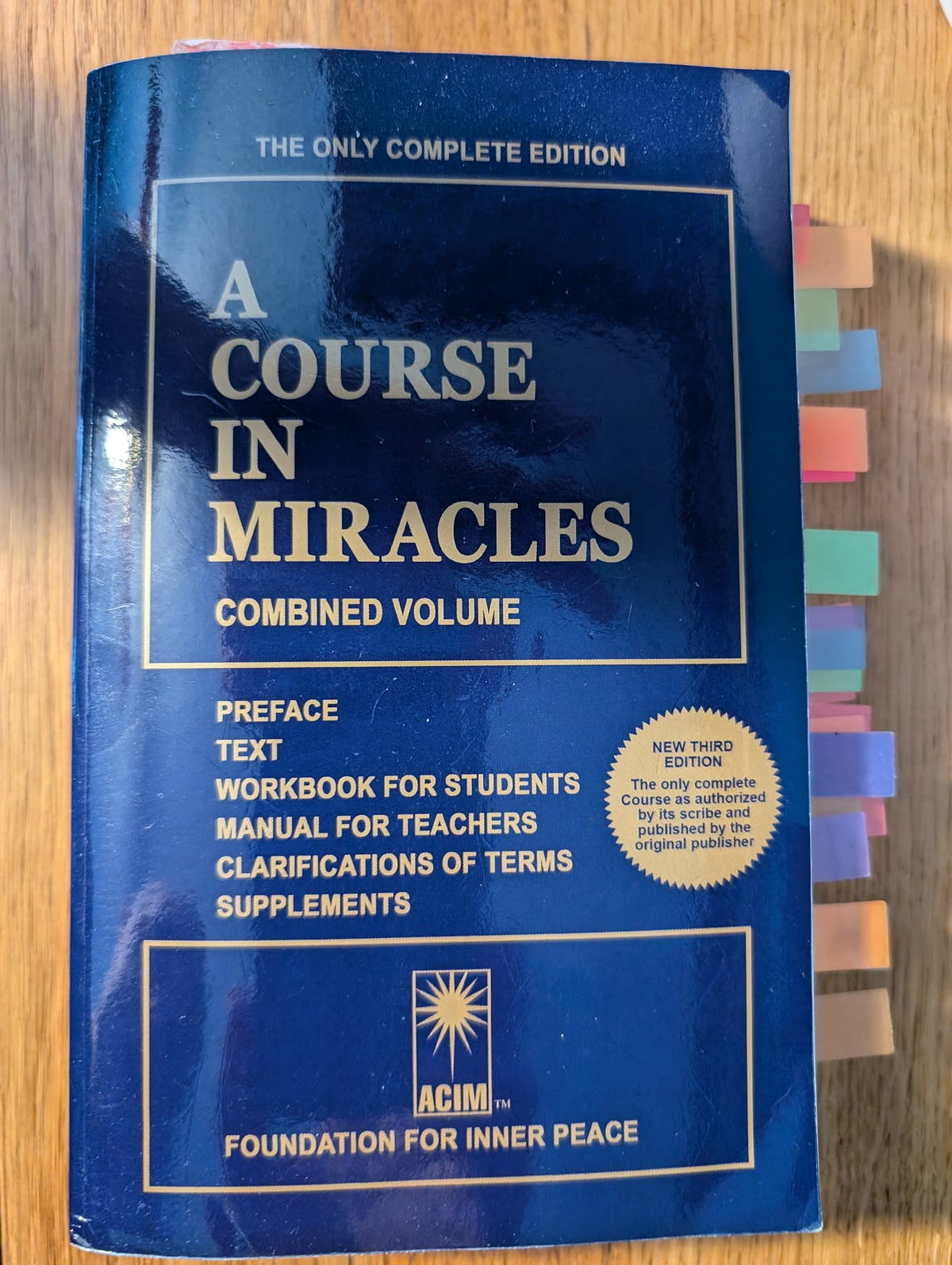 【希少】A Course in Miracles Combined Volume Amazon.com: A Course in Miracles: Combined Volume