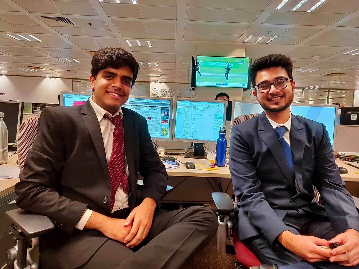 FORESIGHT(2019) Summer Internship Nomura’s Global markets Pallav