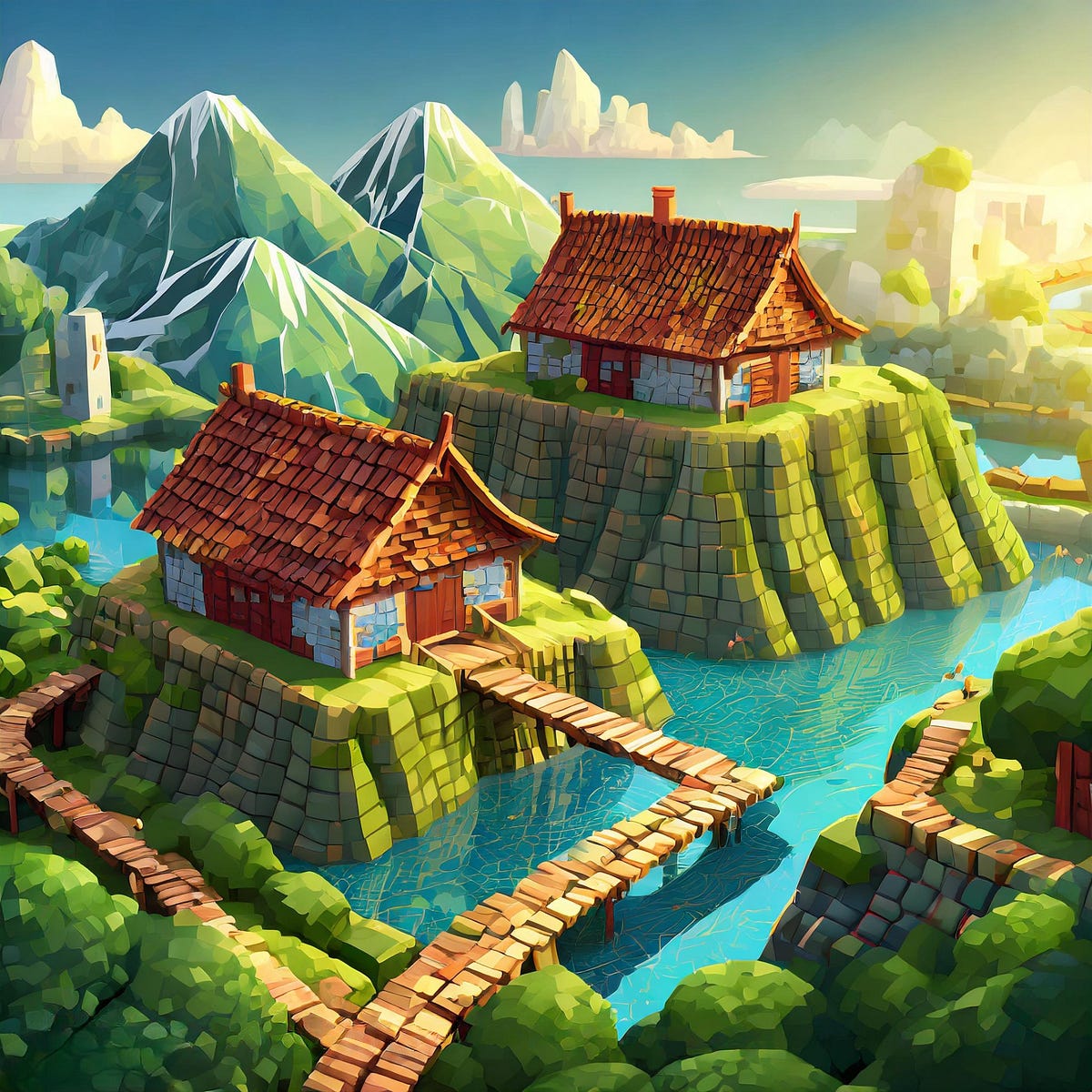 In The Digital World Of Pixels Land There Existed A Realm Where Pixels in-the-digital-world-of-pixels-land-there-existed-a-realm-where-pixels