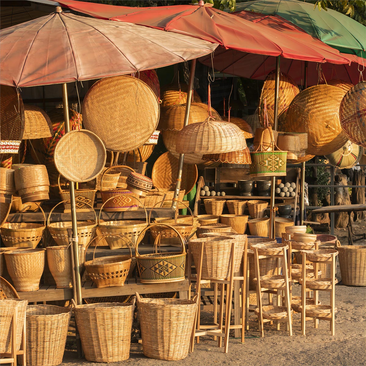 Bamboo Weaving vs. Wicker Weaving Exploring the Differences by Zepboo Medium