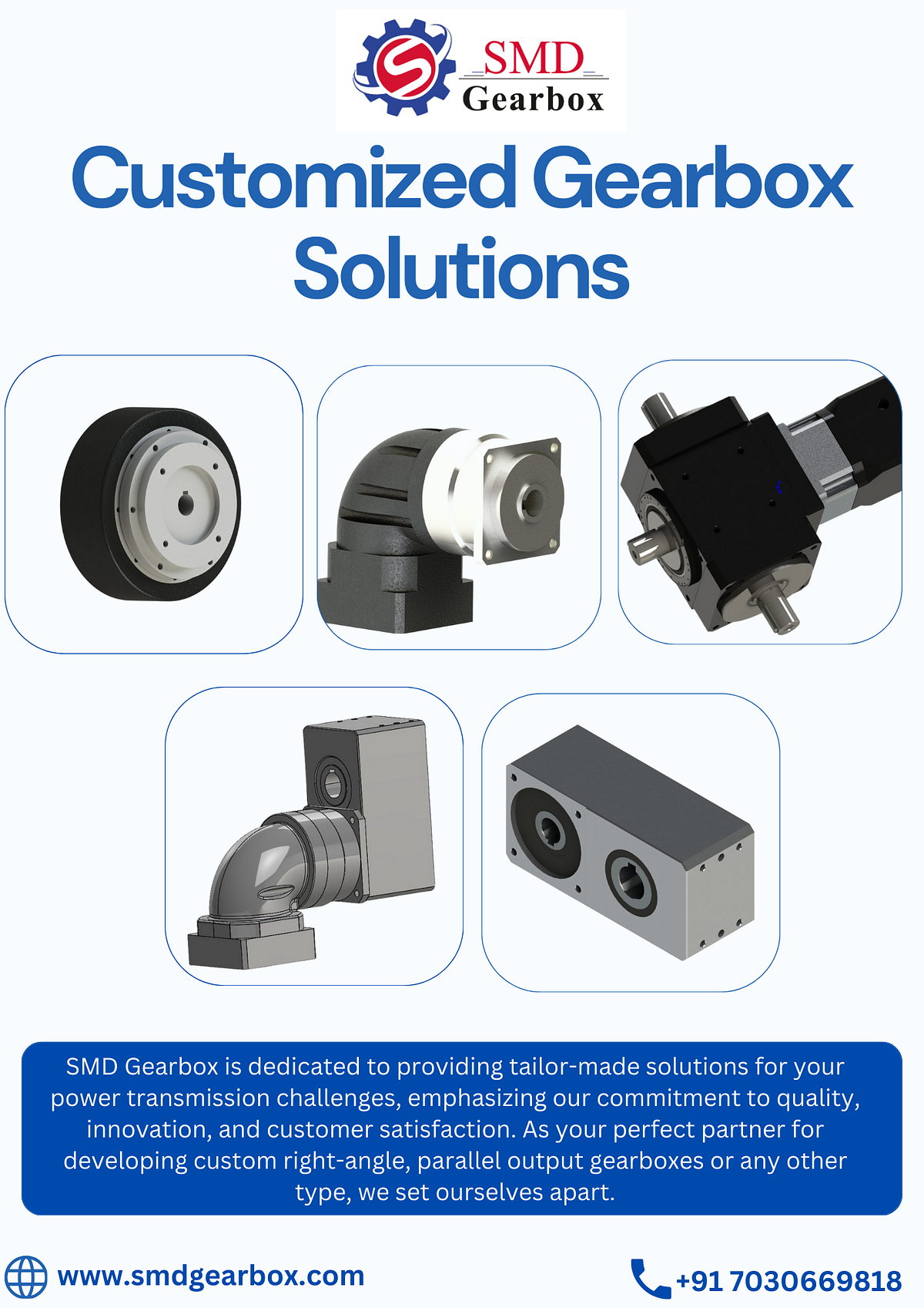 Customized Gearbox Solutions SMD Gearbox Sonal Medium