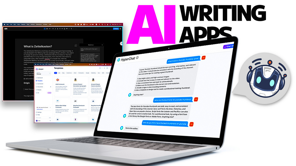 ai app to help write a book