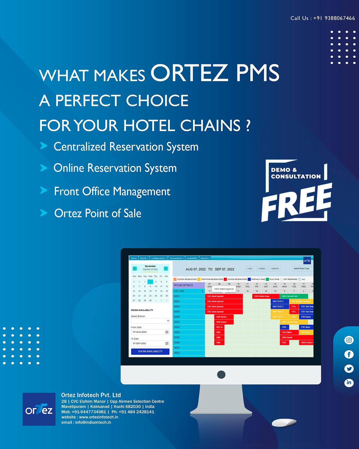 hotels,What makes Ortez PMS a perfect choice for your Hotel chains ...