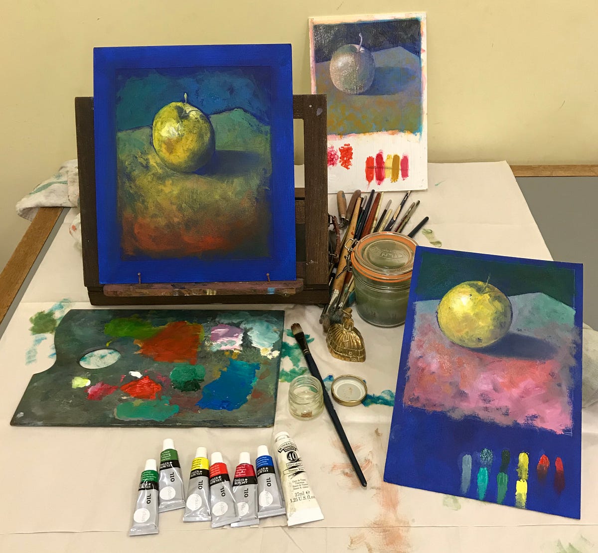 Painting on a coloured ground. When we talk about a ‘ground’ in… by