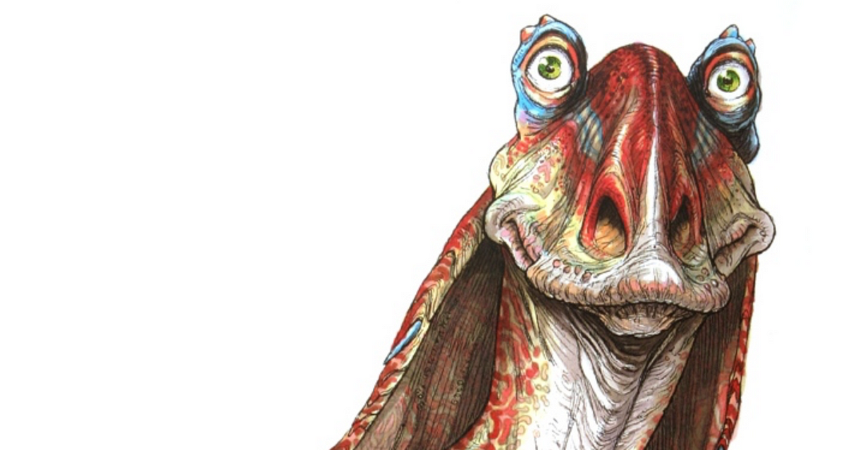 In Defense of Jar Jar Binks. “A long time ago in a theater far, far…, by  CC Stone