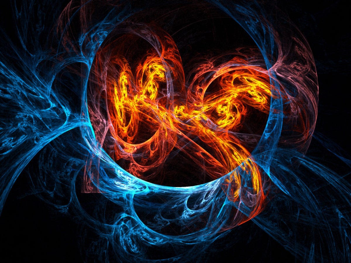 Красно синий огонь и вода. Две стихии. Стихии абстракция. Огонь и лед. Абстрактные вода и огонь.