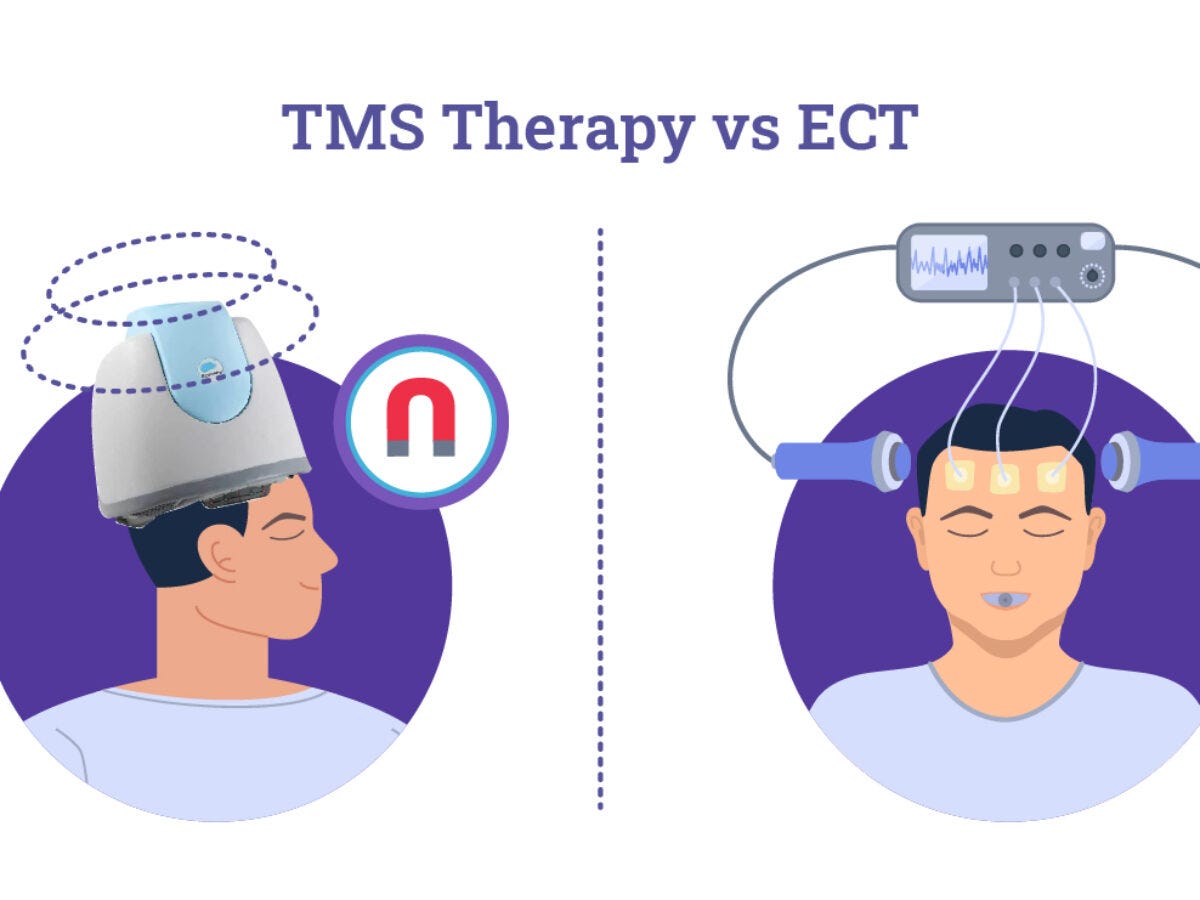 Transcranial Stimulation Vs. Electroconvulsive Therapy Is