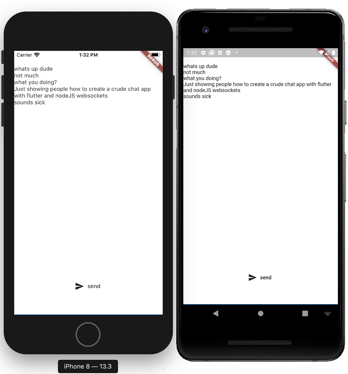 Flutter NodeJS Socket chat app by Kafka Medium